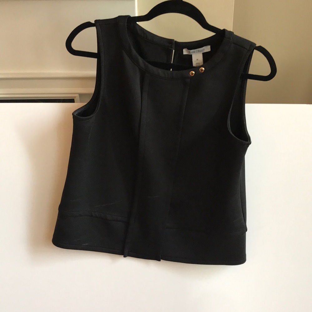 White House black market black shell with piping